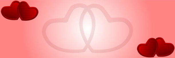 矢量插图的心脏形状的纹理旗帜在粉红色的背景。情人节贺卡。图片下载