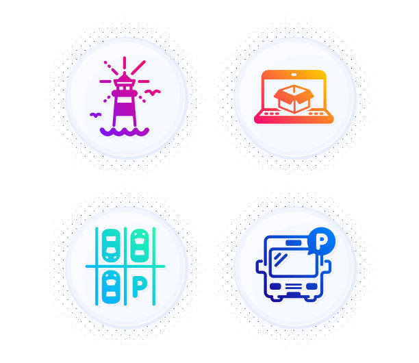 停车场灯塔和在线交付图片下载