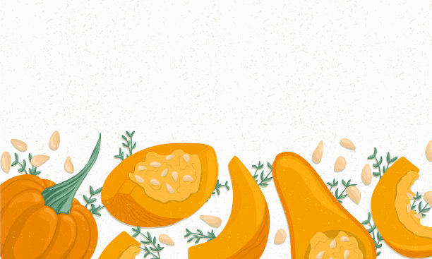 秋南瓜边卡通图片下载