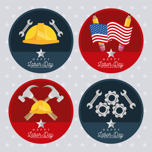 劳动节快乐庆祝与集通告图片下载