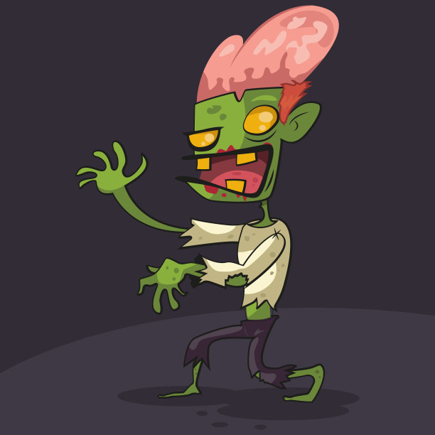 僵尸卡通人物图片下载