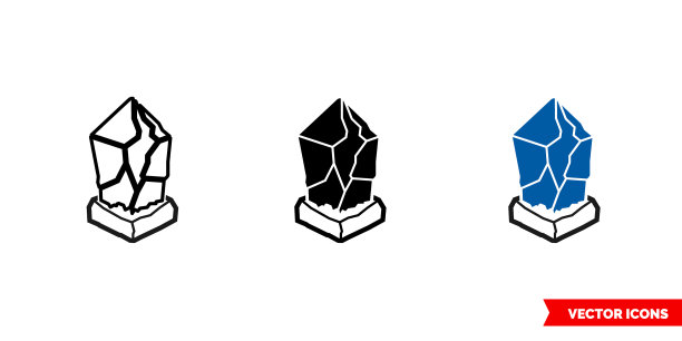 Lisk图标三种颜色黑白图片下载