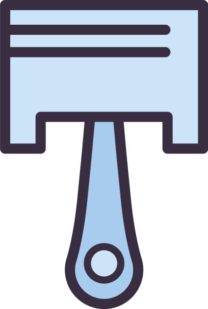 汽车踏板线和填充风格图标设计图片下载