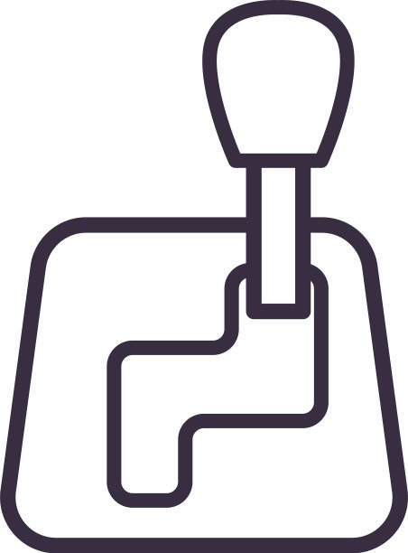 汽车变速杆线条造型图标设计图片下载