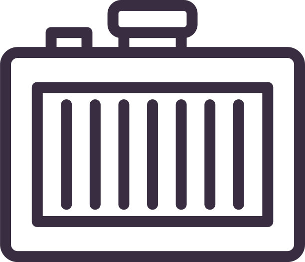 汽车电瓶线条造型图标设计图片下载