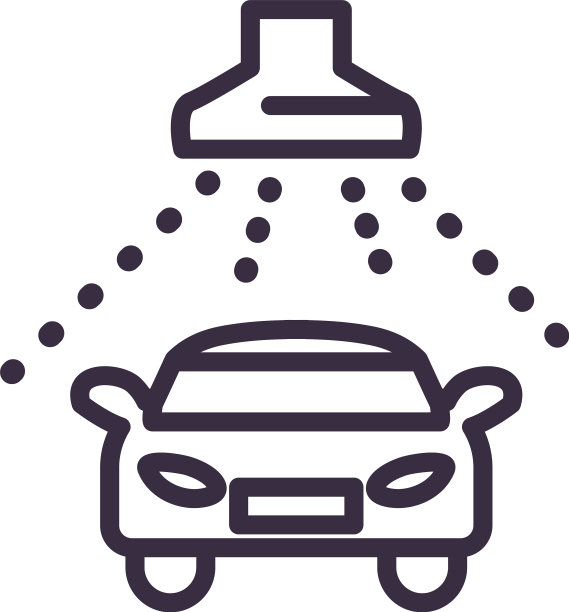 洗车线条造型图标设计图片下载