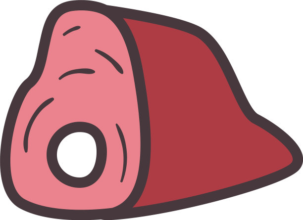 肉线和填充风格图标设计图片下载