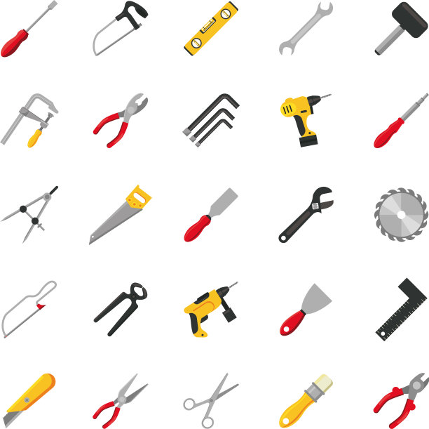 捆绑25个工具集合图标图片下载