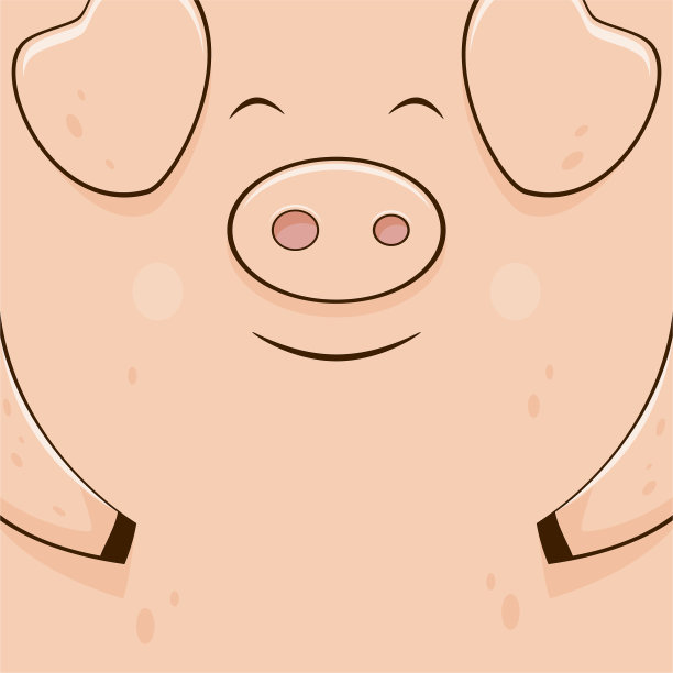 卡片上带着猪的笑脸图片下载