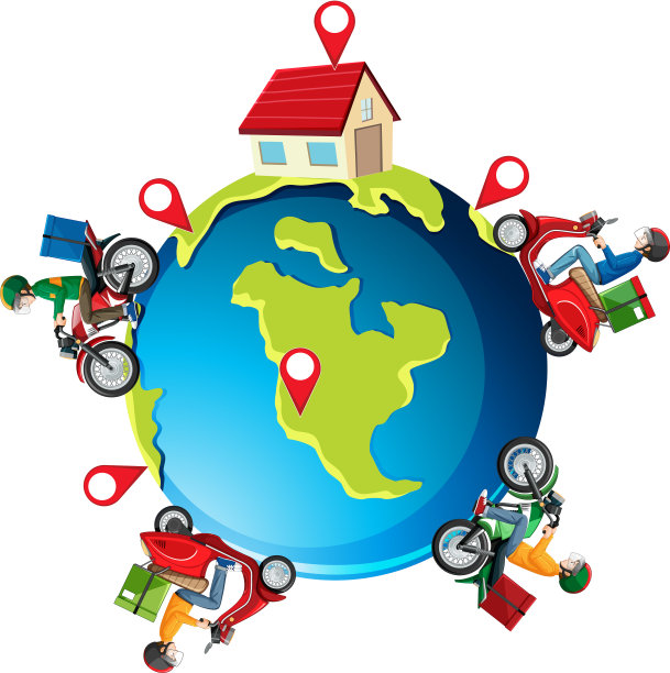 城市人和骑自行车的人或者快递员图片下载