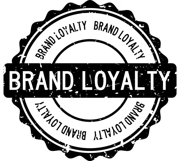 Grunge黑色品牌忠诚字圆形橡胶密封图片下载