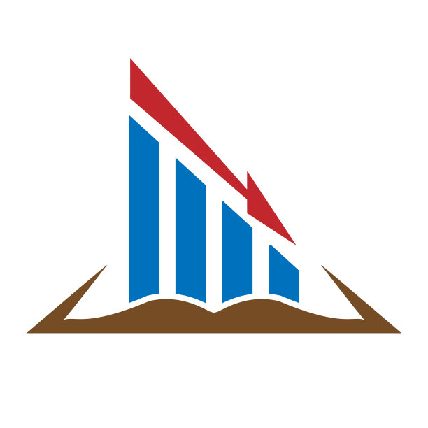 商业和金融上的彩色标志图片下载