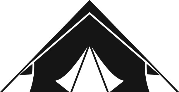 生存帐篷图标风格简单图片下载