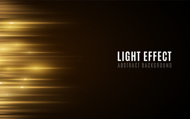 抽象背景金色发光线光图片下载