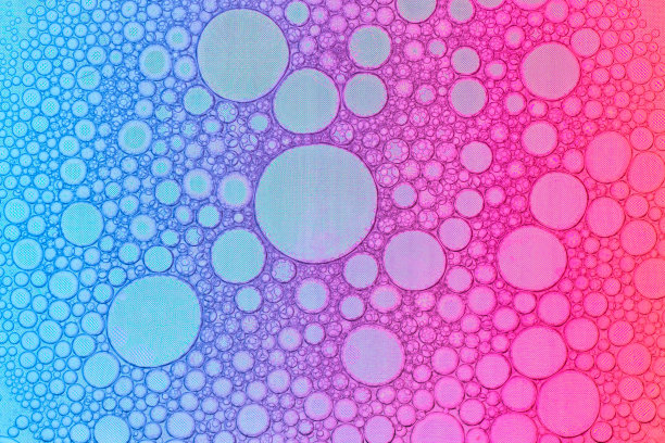 油泡在水-彩色抽象背景图片下载