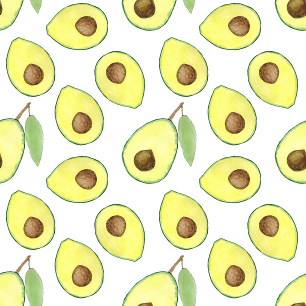 无缝模式与减半鳄梨。图片下载