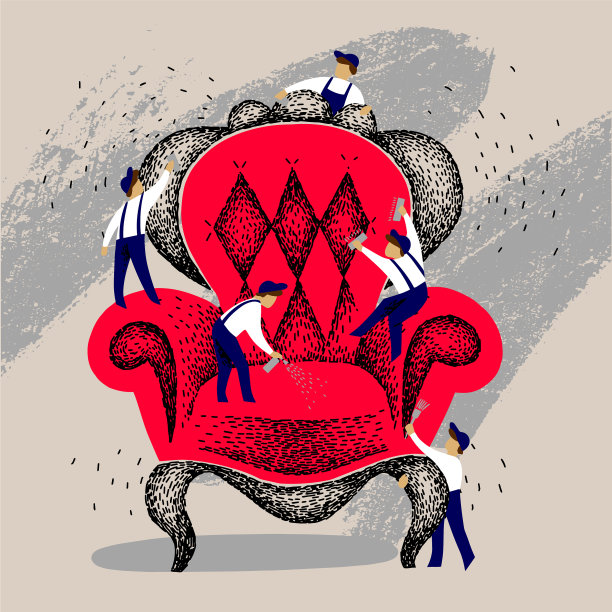 装修家具的小人物修一修图片下载