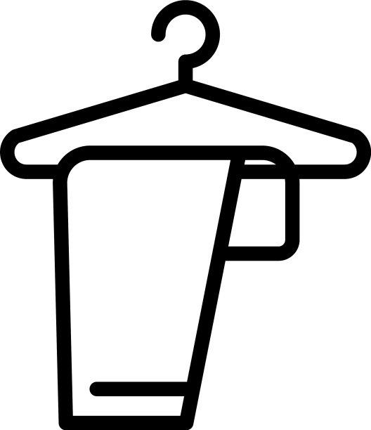 裤子上的衣架图标轮廓风格图片下载