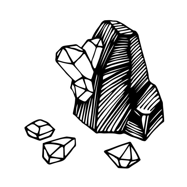 煤与钻石宝石财宝图片下载