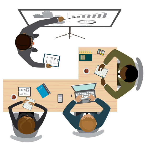 团队合作和头脑风暴业务流程停止视图图片下载