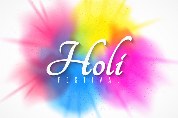 快乐的胡里节旗帜印度节日图片下载