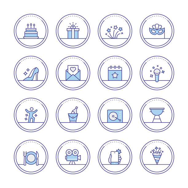 派对和庆典标志图片下载