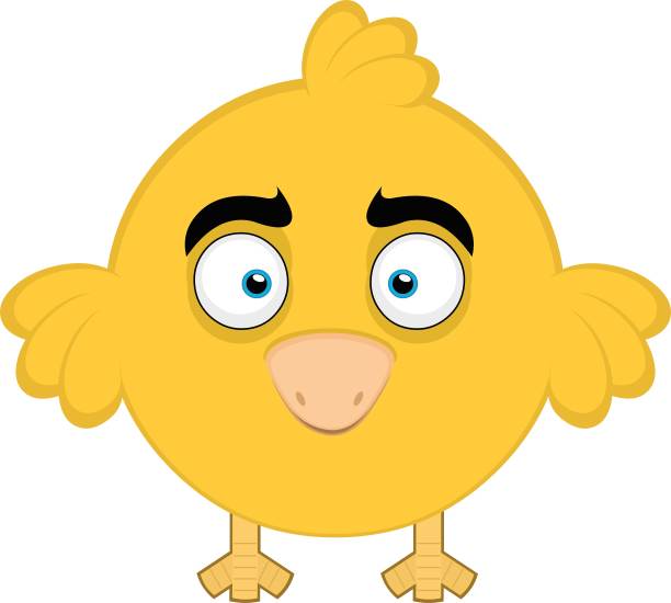 矢量插图的卡通小鸡图片下载
