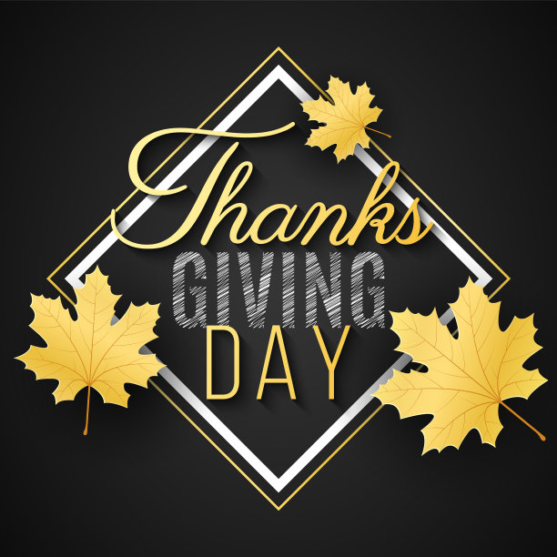 快乐的感恩节横幅为您的设计图片下载