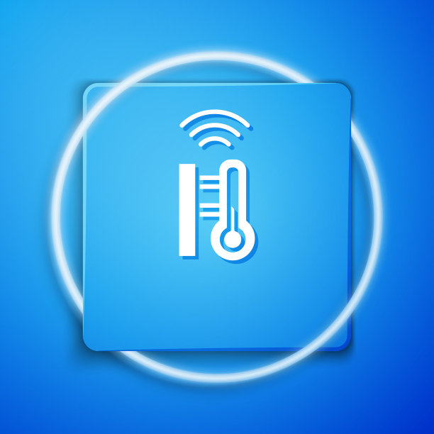 白色智能气象温度计测量图片下载