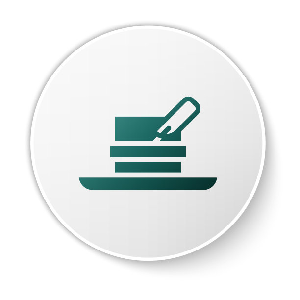 绿色猎人帽与羽毛图标孤立图片下载