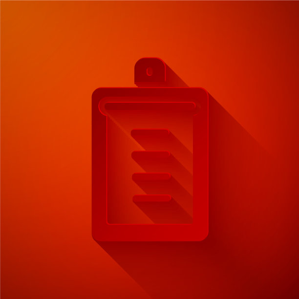 与检查表图标隔离的剪纸剪贴板图片下载