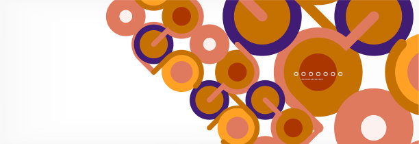 圆圈和线条抽象了封面的背景图片下载