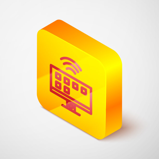 等距线智能电视系统图标隔离图片下载