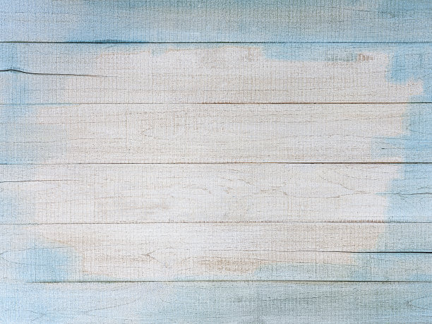 破旧，磨损，风化，旧，蓝色和白色，木制面板抽象背景。图片下载