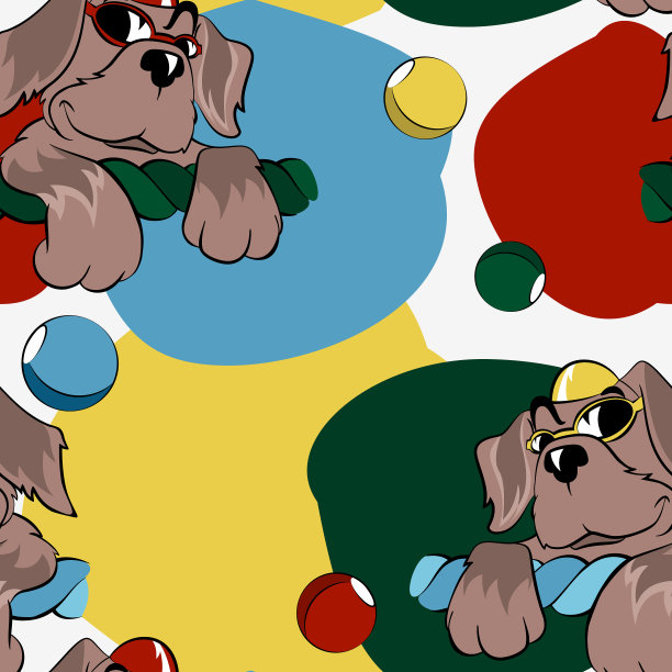 模式的狗游泳图片下载