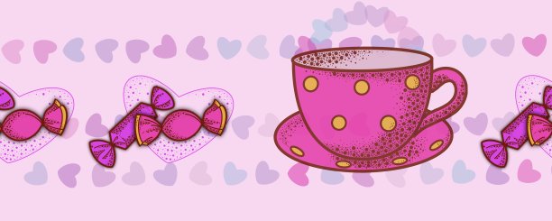 粉色糖果杯图片下载