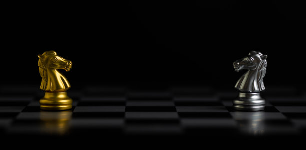 棋牌游戏的创意和竞争与策略，商业成功的概念。图片下载