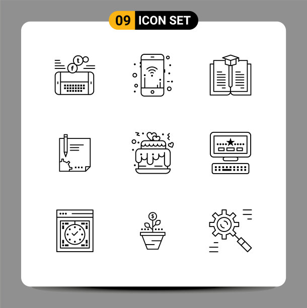 主题提纲和可编辑符号符号图片下载