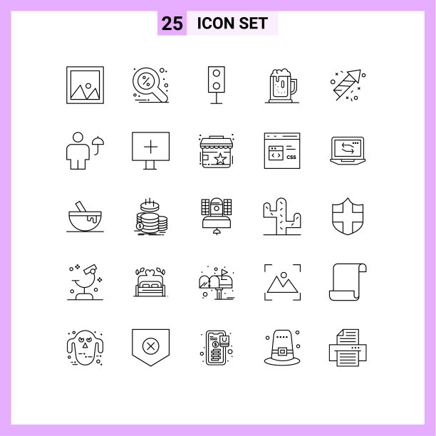 为网页和手机设置了25条通用线图片下载