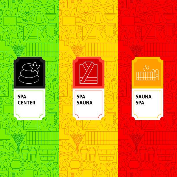 桑拿包装标签图片下载