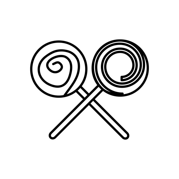 棒棒糖图标设计矢量模板图片下载