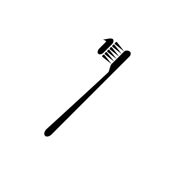 牙刷图标设计矢量模板插图图片下载