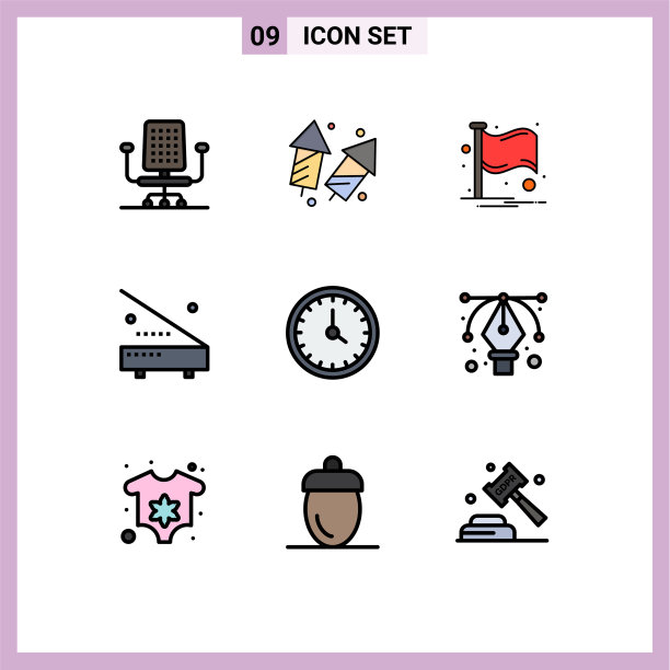 包9的创意填充线平色图片下载