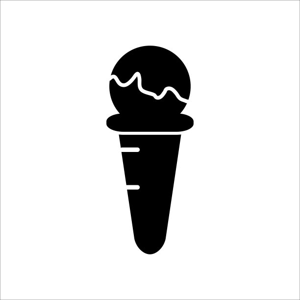 冰淇淋图标设计矢量模板插图图片下载