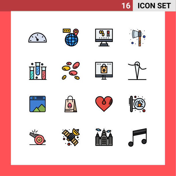 用户界面包16基本平色填充图片下载