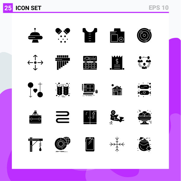 在行星网格上设置25个实体符号图片下载