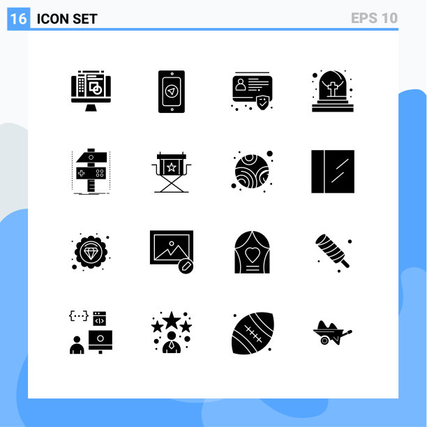 主题立体符号和可编辑符号的16种图片下载