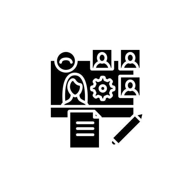 在线工作流字形图标图片下载