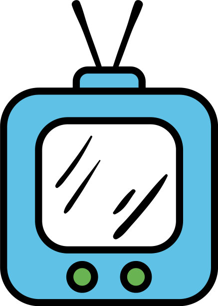 复古电视波普艺术平面风格图片下载