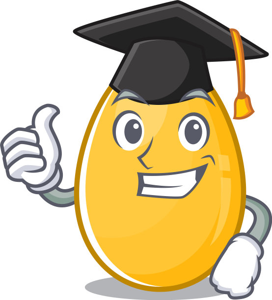 快乐骄傲的金蛋穿着黑色图片下载